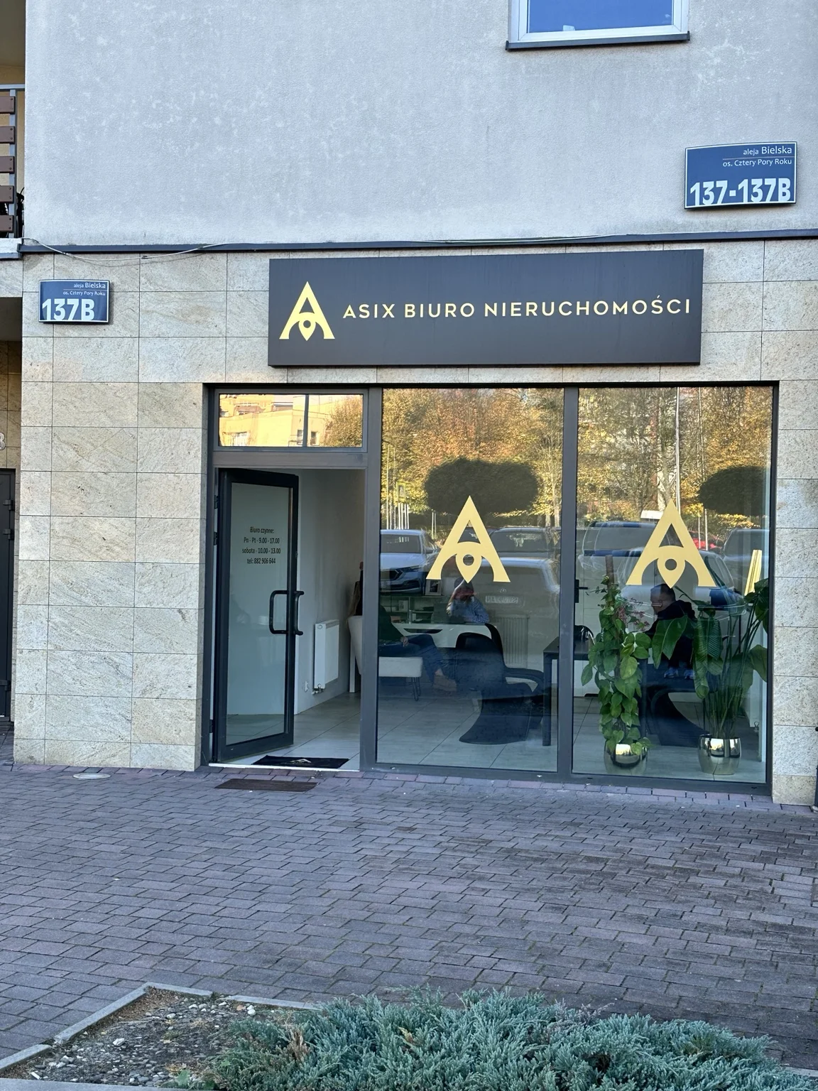 Biuro ASIX Nieruchomości przy alei Bielskiej w Tychach